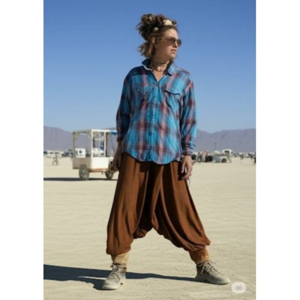 Sherpa Adventure Gear Wool and Tencel Plaid Hiking Cowgirl Button Down Shirt S - Picture 7 of 13